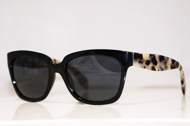 PRADA Womens Designer Polarized Sunglasses Black Butterfly SPR 07P 1AB-5Z1 15120