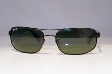 RAY-BAN Mens Polarized Sunglasses Black Rectangle RB 3445 002/58 21208