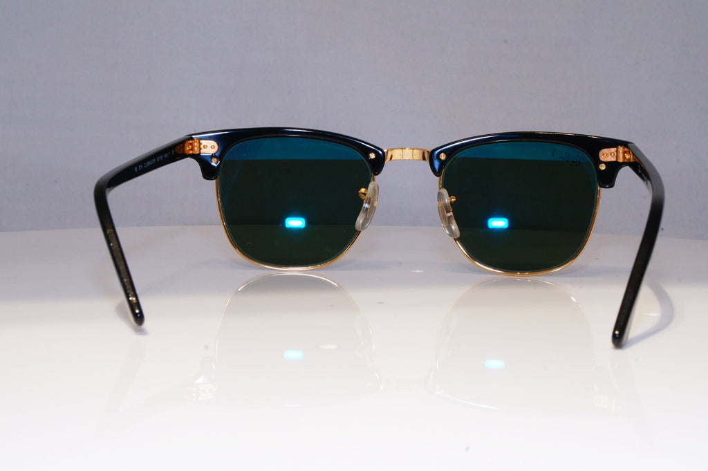 RAY-BAN Mens Polarized Designer Sunglasses Black Clubmaster RB 3016 901/58 21207