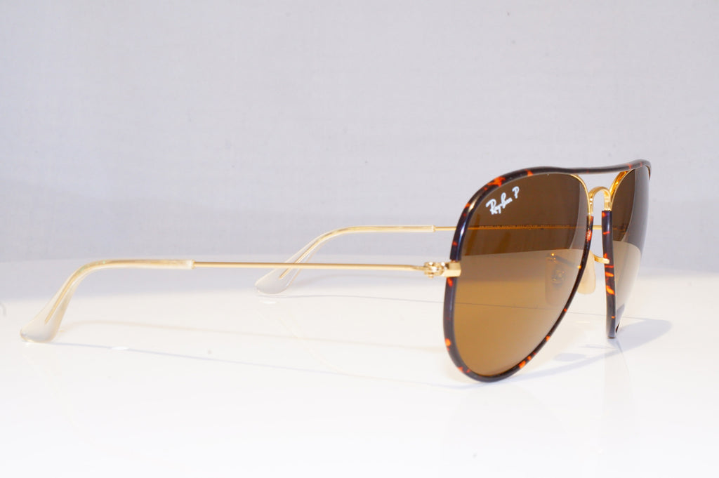RAY-BAN Mens Polarized Designer Sunglasses Brown Aviator RB 3025 001/57 18296
