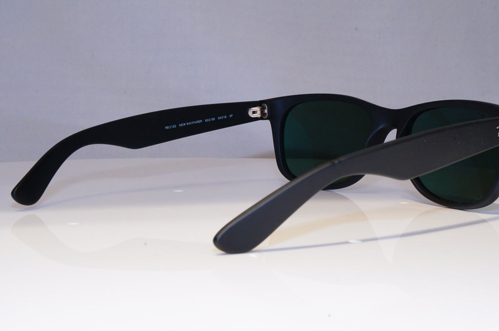 RAY-BAN Mens Polarized Sunglasses Black NEW WAYFARER RB 2132 622/58 21206