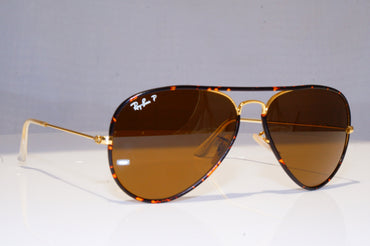 RAY-BAN Mens Polarized Designer Sunglasses Brown Aviator RB 3025 001/57 18286