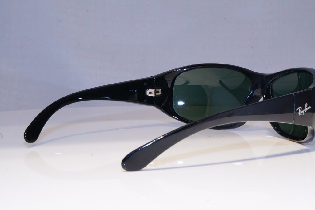 RAY-BAN Mens Vintage 1990 Designer Sunglasses Black Rectangle RB 4110 601 19849