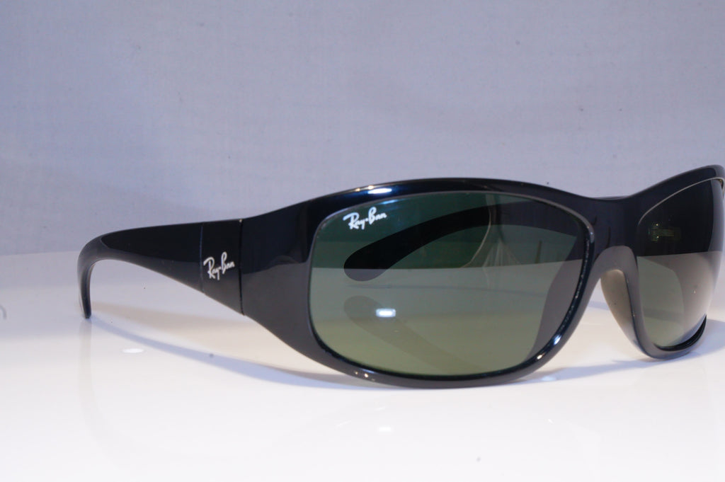 RAY-BAN Mens Vintage 1990 Designer Sunglasses Black Rectangle RB 4110 601 19849