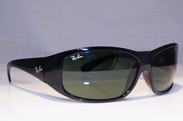 RAY-BAN Mens Vintage 1990 Designer Sunglasses Black Rectangle RB 4110 601 19849