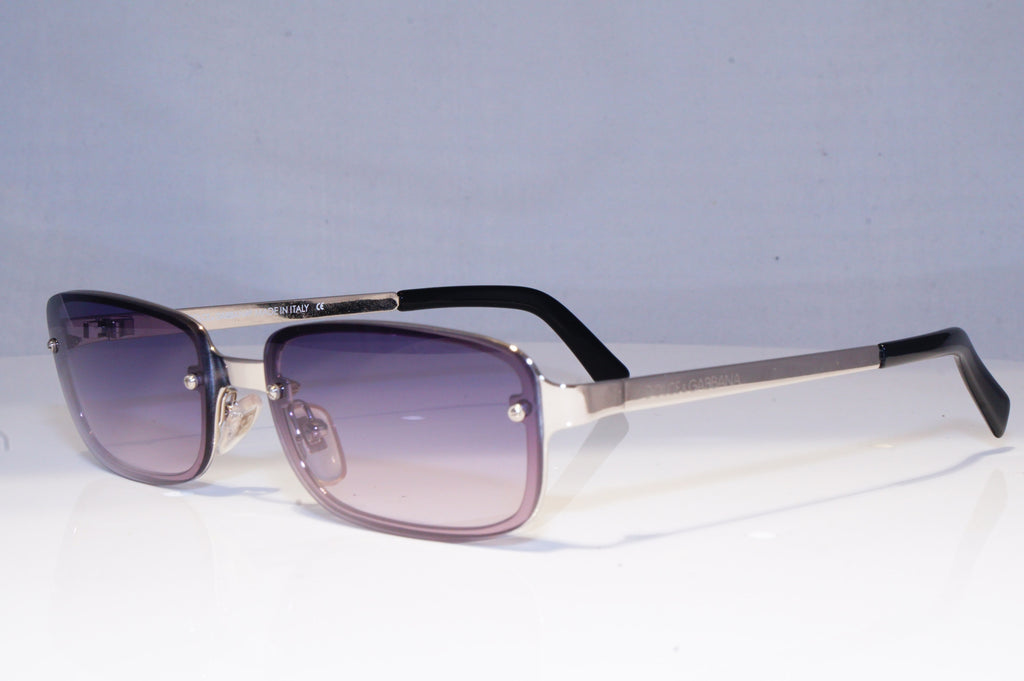 DOLCE & GABBANA Mens Womens Vintage Designer Sunglasses Silver DG 372S 753 19855