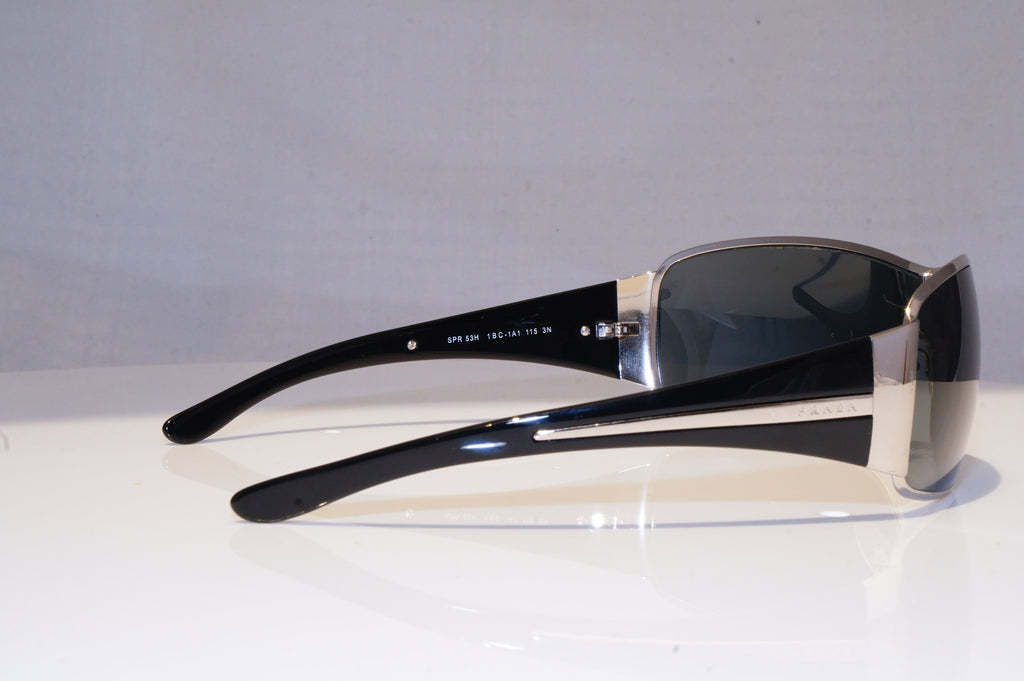PRADA Mens Designer Sunglasses Black Shield SPR 53H 1BC-1A1 19080