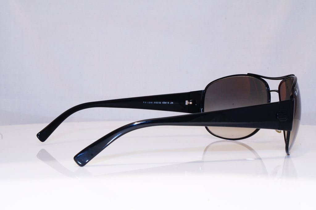 RAY-BAN Mens Designer Sunglasses Black Aviator RB 3358 002/32 18119