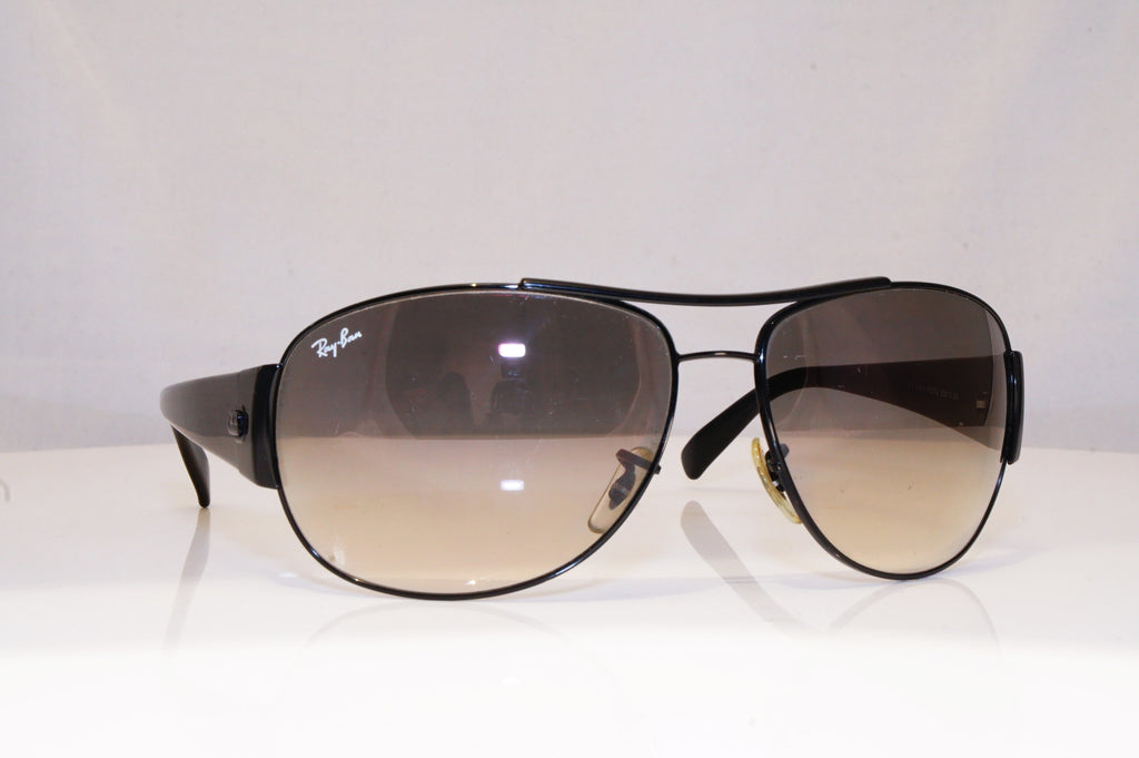 RAY-BAN Mens Designer Sunglasses Black Aviator RB 3358 002/32 18119