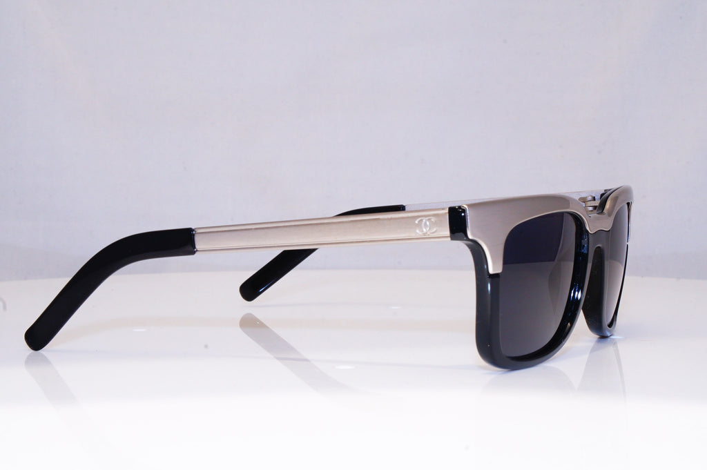 CHANEL Mens Designer Sunglasses Silver Rectangle 1505 501 18115