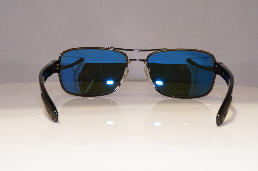 RAY-BAN Mens Polarized Designer Sunglasses Black Rectangle RB 3522 004/9A 21199