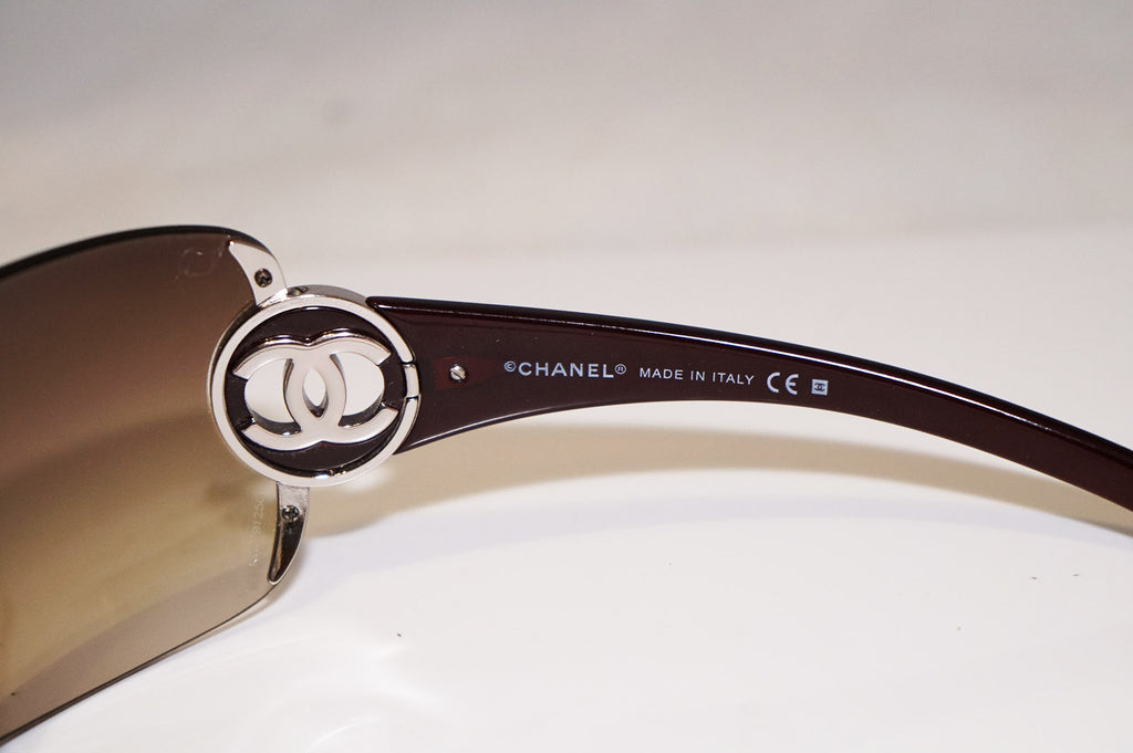 CHANEL Womens Designer Sunglasses Brown Shield 4145 C344/13 17023
