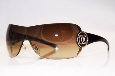 CHANEL Womens Designer Sunglasses Brown Shield 4145 C344/13 17023