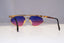 CAZAL Mens Vintage 1990 Designer Sunglasses Gold Rectangle 256 440 19091