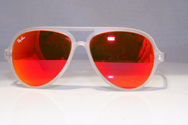 RAY-BAN Mens Womens Mirror Sunglasses Pilot ORANGE CATS RB 4125 646/69 21196