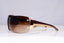 PRADA Mens Womens Unisex Designer Sunglasses Brown Shield SPR 54G 5AK-2Z1 18114