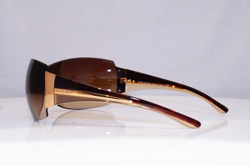 PRADA Mens Womens Unisex Designer Sunglasses Brown Shield SPR 54G 5AK-2Z1 18114