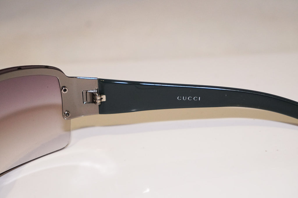 GUCCI Mens Unisex Womens Designer Sunglasses Silver Studded GG 1823 BLGZR 17016