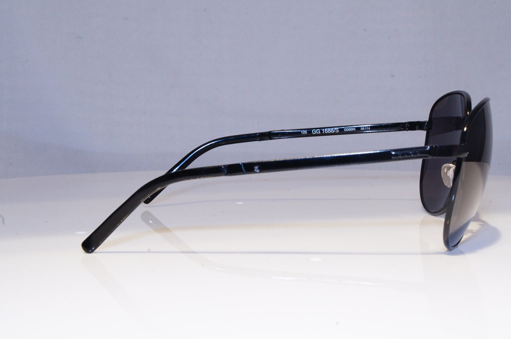 GUCCI Mens Vintage 1990 Designer Sunglasses Black Folding GG 1688 006BN 19843