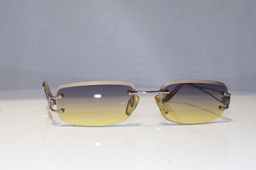 BVLGARI Mens Vintage 1990 Designer Sunglasses Silver Rectangle 622 182 19083
