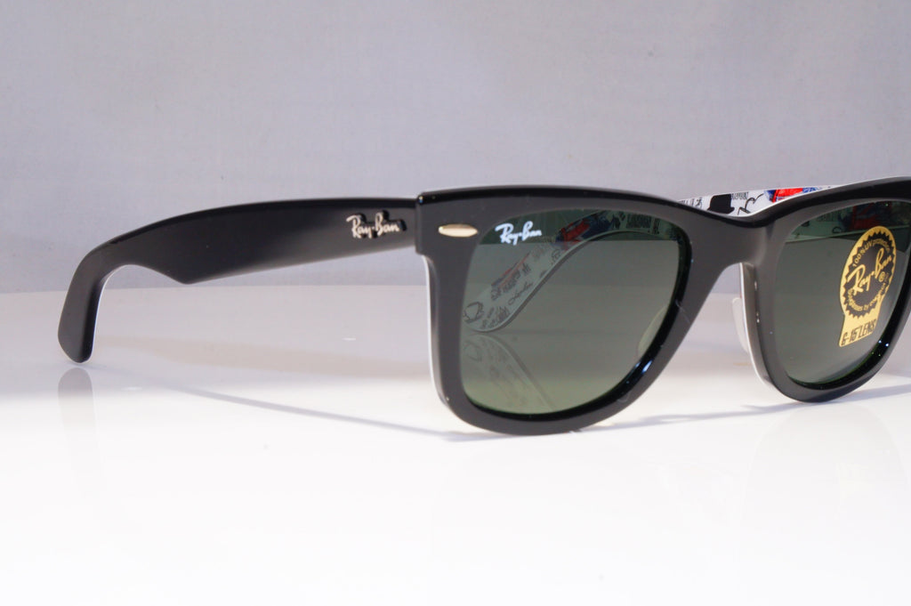 RAY-BAN Mens Womens Designer Sunglasses Black Wayfarer RB 2140 PRINTS 21241