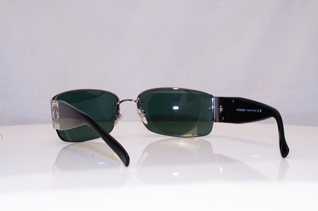 CHANEL Womens Diamante Designer Sunglasses Black Rectangle 4117-B 108/71 18099