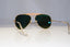 RAY-BAN Mens Polarized Designer Sunglasses Gold Pilot RB 3407 001/58 19191