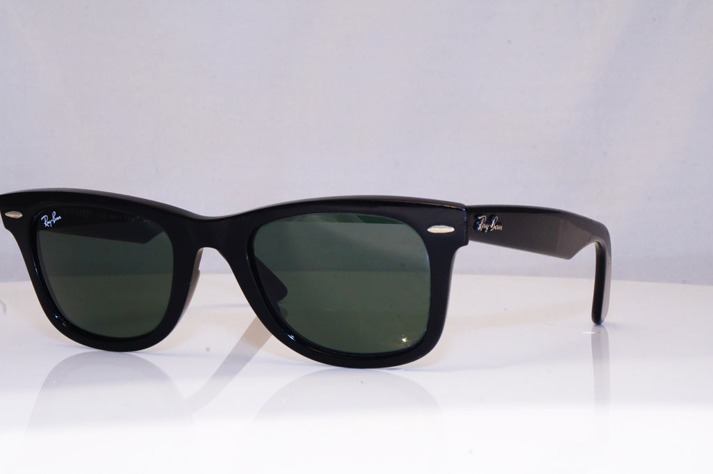 RAY-BAN Mens Designer Sunglasses Black Wayfarer RB 2140 901 18091