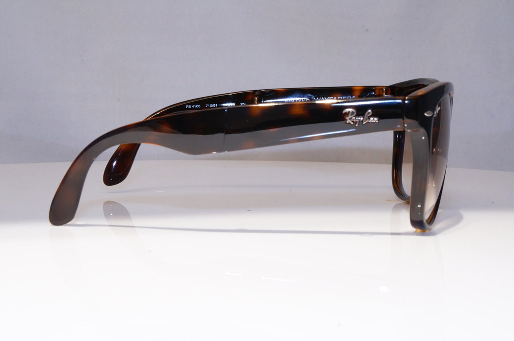 RAY-BAN Mens Womens Sunglasses Brown Wayfarer FOLDING RB 4105 710/51 21236
