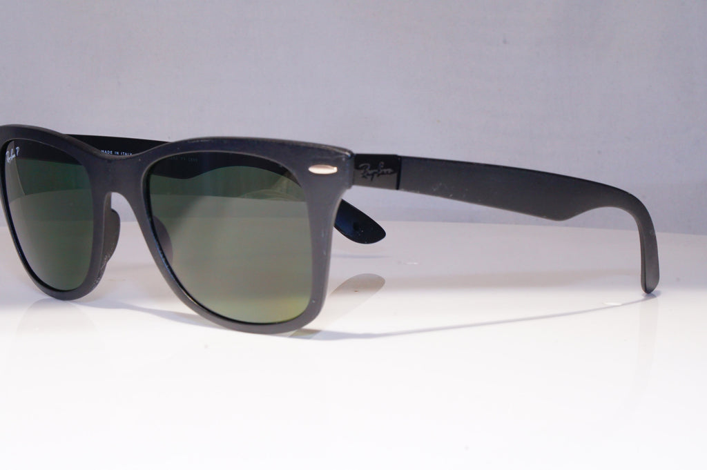 RAY-BAN Mens Polarized Designer Sunglasses Black Rectangle RB 4195 601 9A 21235