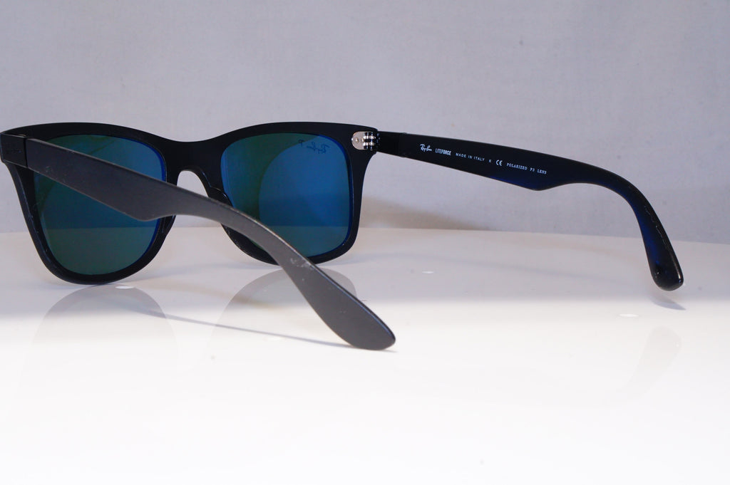 RAY-BAN Mens Polarized Designer Sunglasses Black Rectangle RB 4195 601 9A 21235