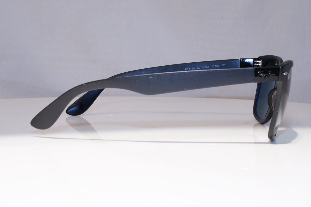 RAY-BAN Mens Polarized Designer Sunglasses Black Rectangle RB 4195 601 9A 21235
