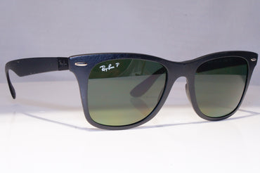 RAY-BAN Mens Polarized Designer Sunglasses Black Rectangle RB 4195 601 9A 21235