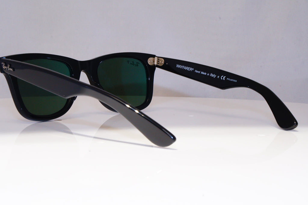 RAY-BAN Mens Womens Polarized Sunglasses Black Wayfarer RB 2140 901/58 21234
