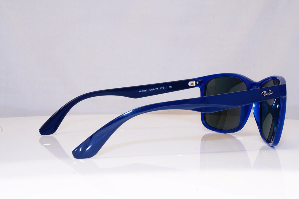 RAY-BAN Mens Designer Sunglasses Blue Square RB 4232 6196/71 18100