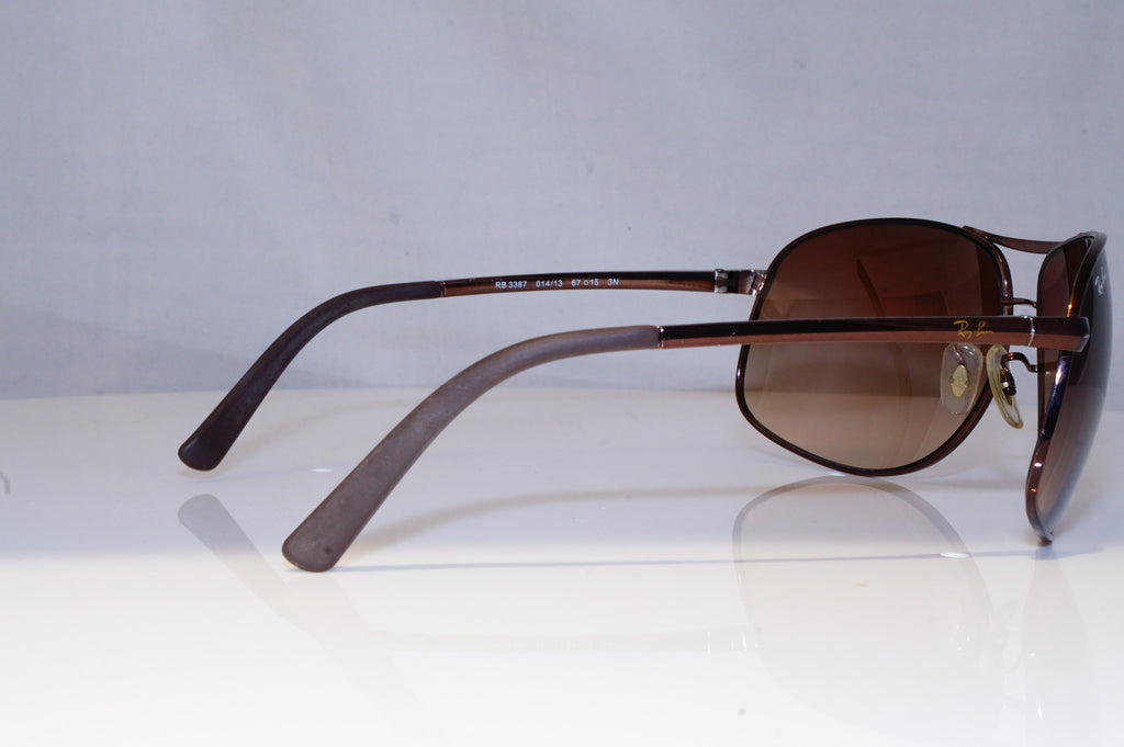 RAY-BAN Mens Designer Sunglasses Brown Wrap RB 3387 014/13 19084