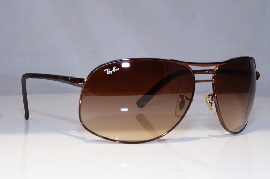 RAY-BAN Mens Designer Sunglasses Brown Wrap RB 3387 014/13 19084