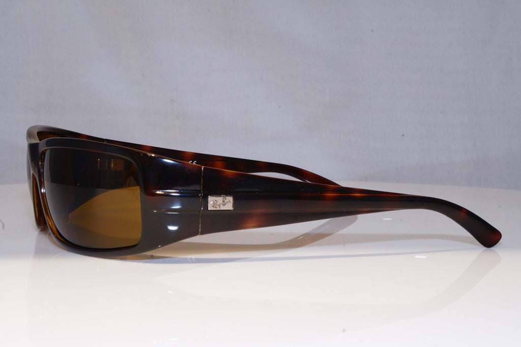RAY-BAN Mens Designer Sunglasses Brown Rectangle RB 4057 642 19086