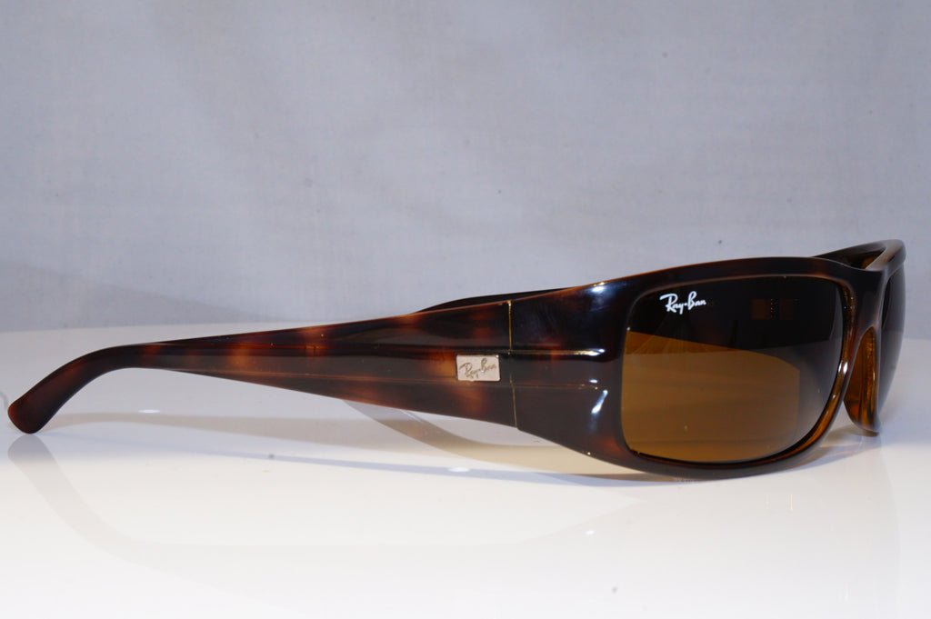 RAY-BAN Mens Designer Sunglasses Brown Rectangle RB 4057 642 19086