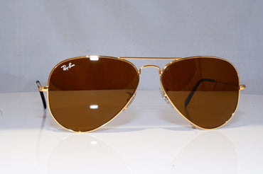 RAY-BAN Mens Designer Sunglasses Gold Pilot RB 3025 001/33 19064