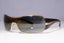 PRADA Mens Mirror Designer Sunglasses Black Shield GOLD SPR 61I 5AK-4T1 20223