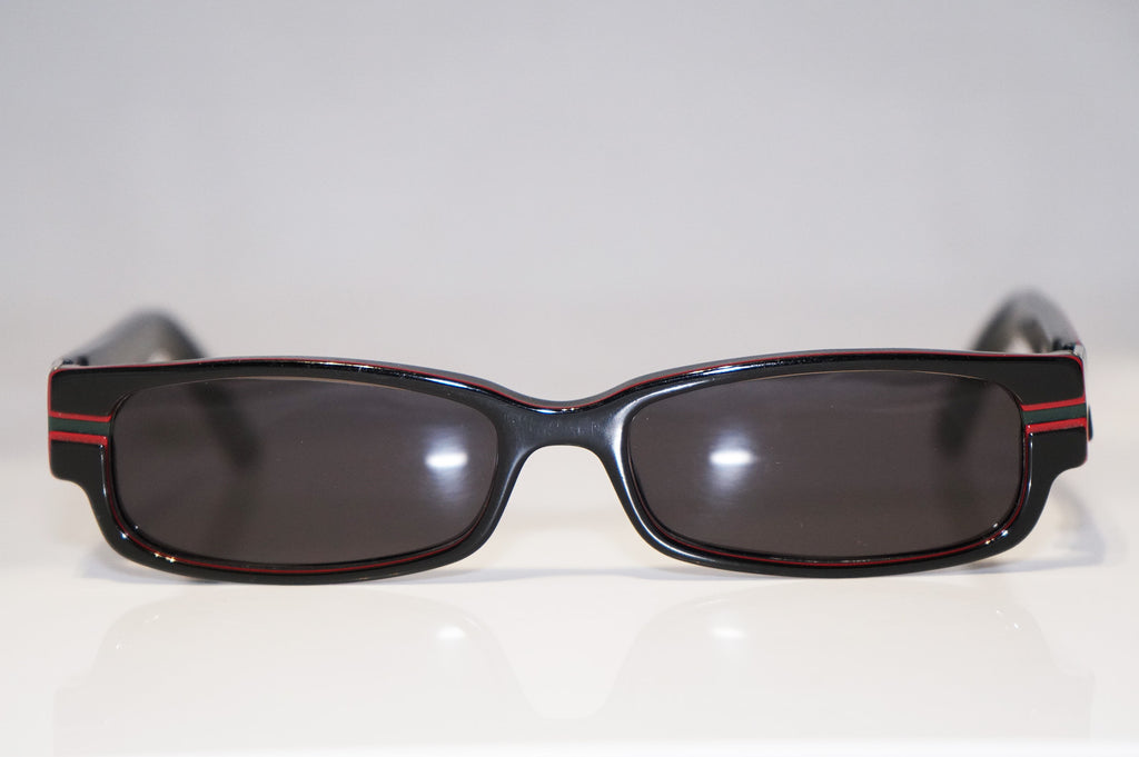 GUCCI Vintage Mens Designer Sunglasses Black Rectangle GG 1555 GTW 11774