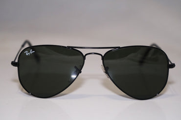 RAY-BAN Mens Designer Small Sunglasses Black Aviator RB 3044 L2848 17021