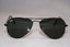 RAY-BAN Mens Designer Small Sunglasses Black Aviator RB 3044 L2848 17021