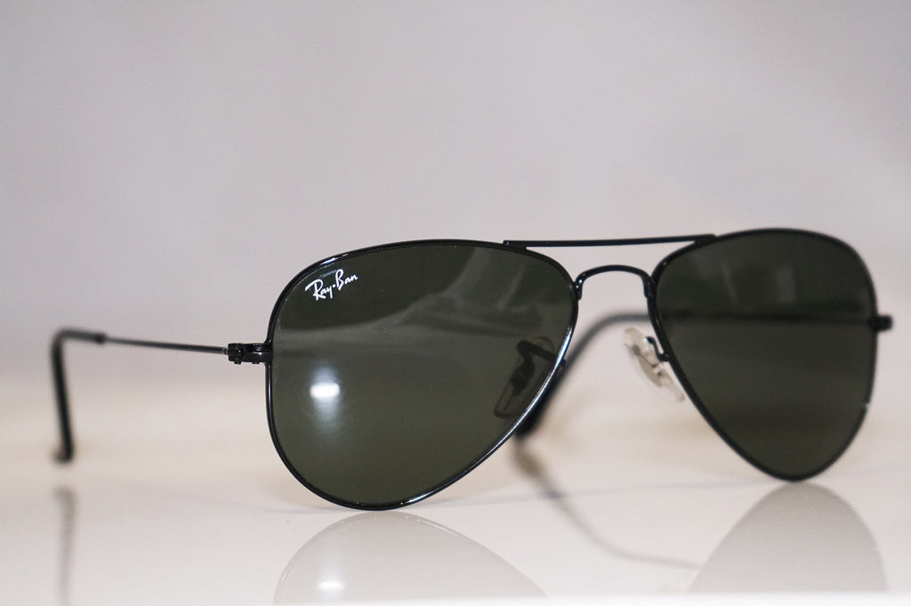 RAY-BAN Mens Designer Small Sunglasses Black Aviator RB 3044 L2848 17021