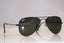RAY-BAN Mens Designer Small Sunglasses Black Aviator RB 3044 L2848 17021