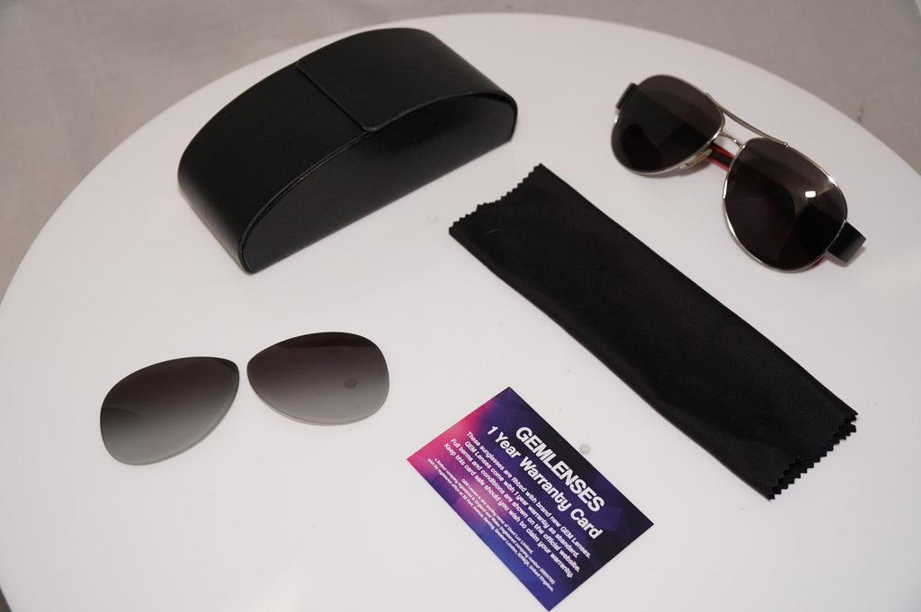 PRADA Mens Designer Sunglasses Black Pilot SPS 51H 1BC-3M1 18787