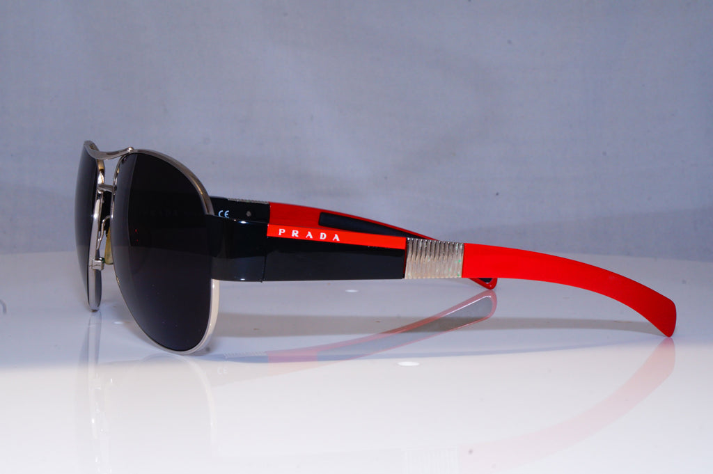 PRADA Mens Designer Sunglasses Black Pilot SPS 51H 1BC-3M1 18787