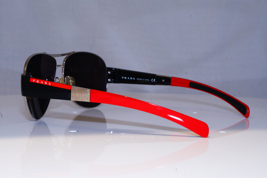 PRADA Mens Designer Sunglasses Black Pilot SPS 51H 1BC-3M1 18787