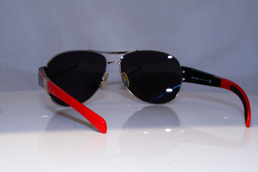 PRADA Mens Designer Sunglasses Black Pilot SPS 51H 1BC-3M1 18787